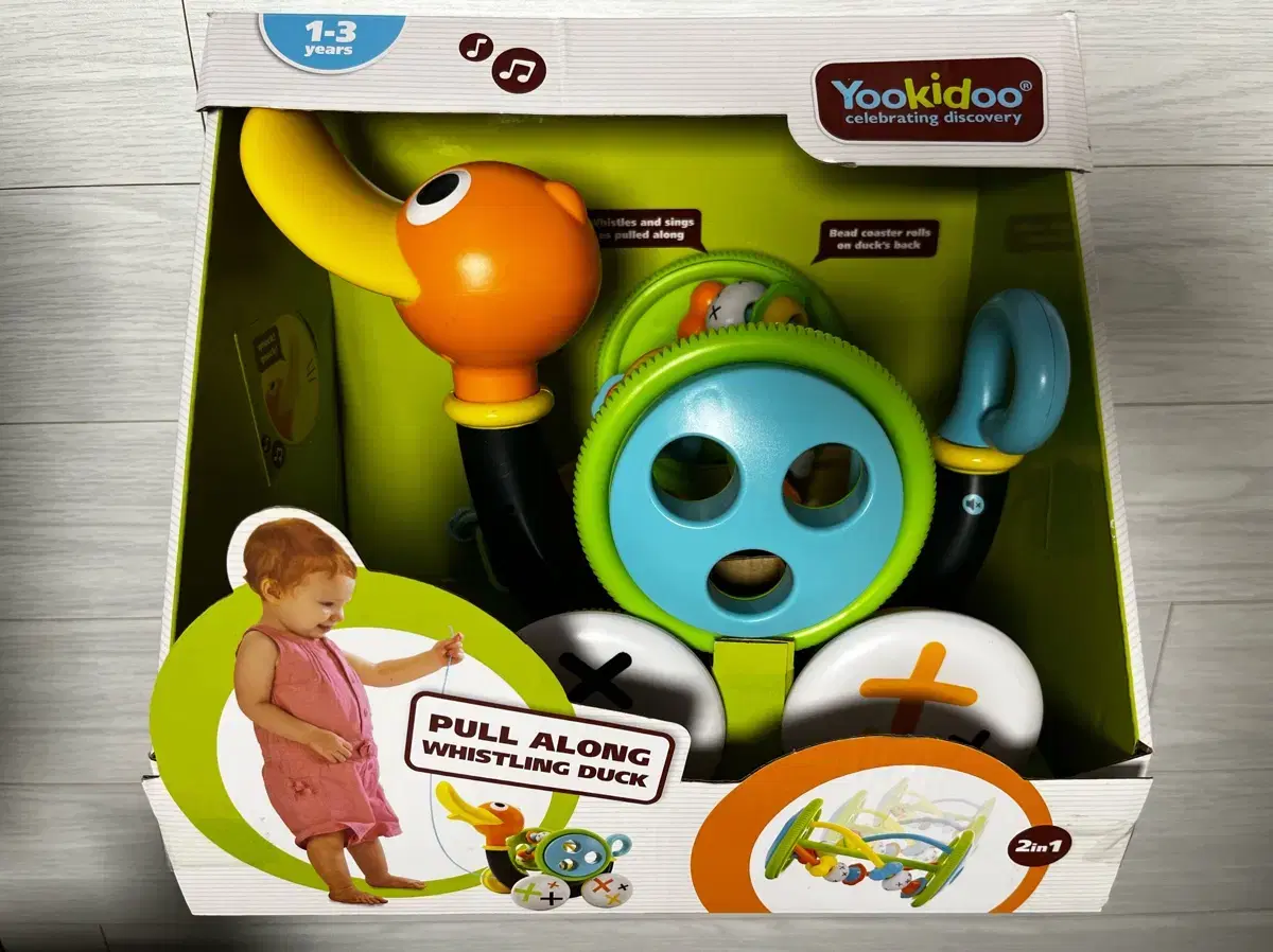 USA Yookidoo 2in1 Music Duck Walker Fine Motor Skills Bead Play Roller Coaster