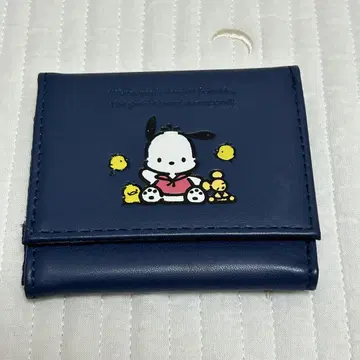 산리오 포차코 접이식 미니 지갑 네이비