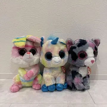 컬러풀한 봉제 인형 세트 ty 봉제 인형 빅