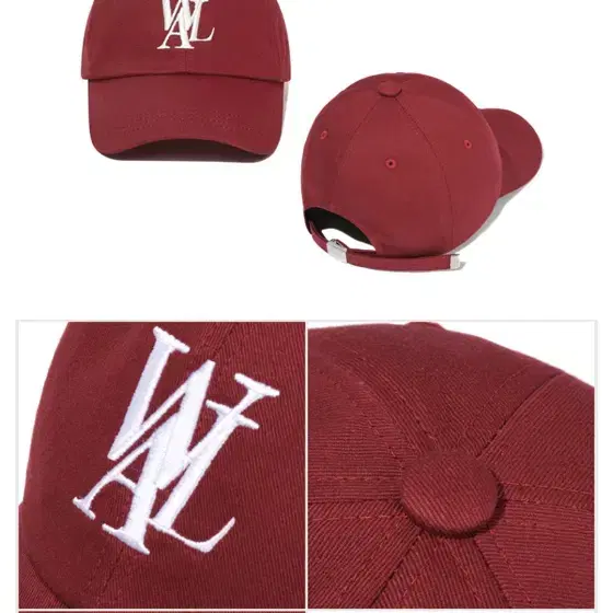 キャップ WOOALONG Signature Logo ball cap WINE cap_logo_002wi WOOALONG/ウアロン】signature Logo ball cap / SD5AAC102