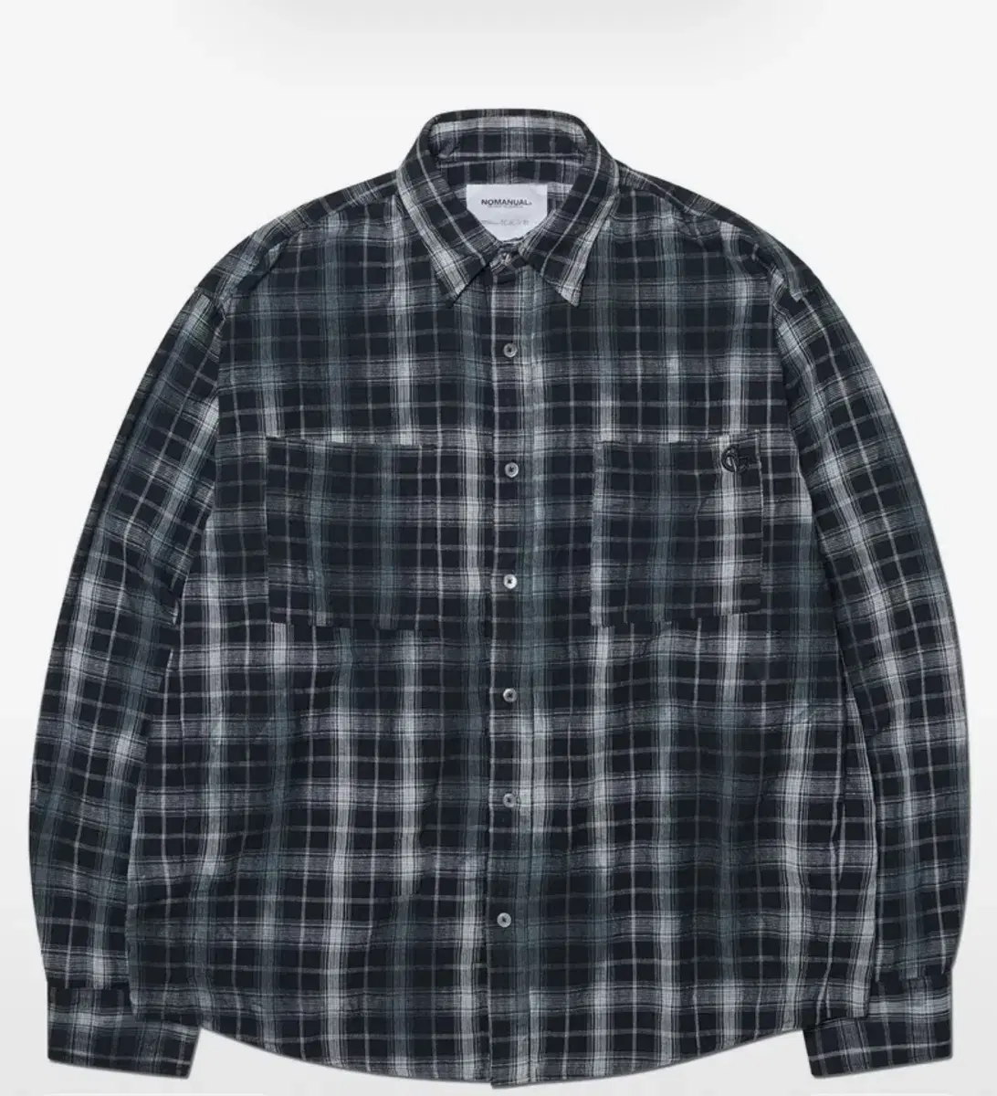No Manual Check Shirt Black M