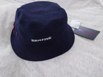 BRIEFING 시어서커 햇 골프 L 네이비 BRG231M93