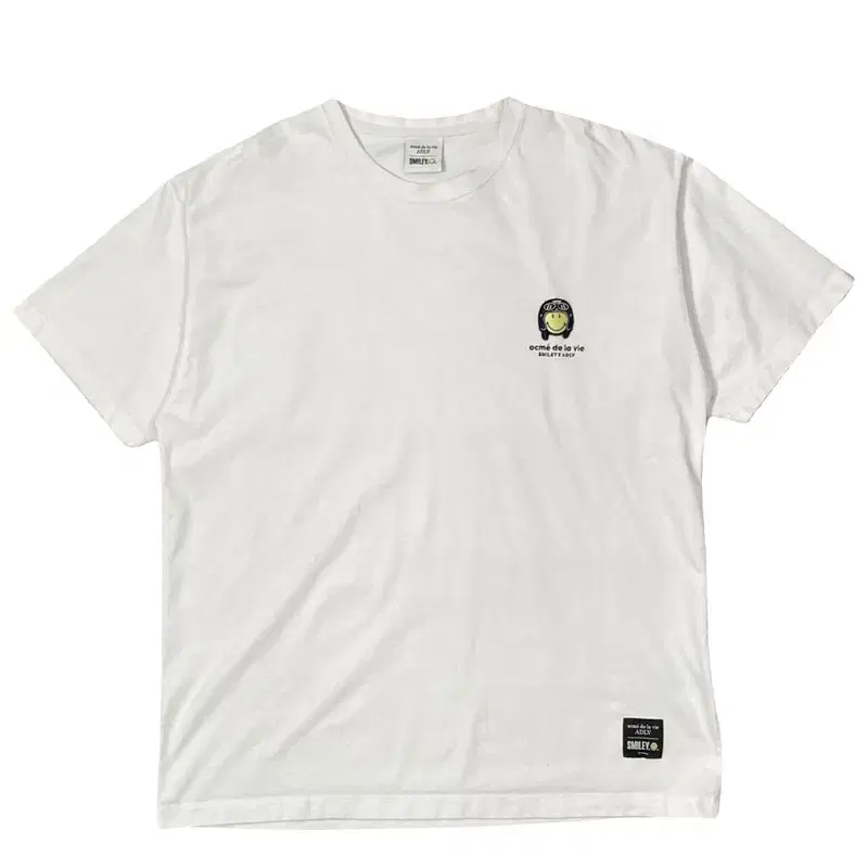 ACME DE LA VIE X SMILEY Biker Smiley Wappen Short Sleeve T-Shirt