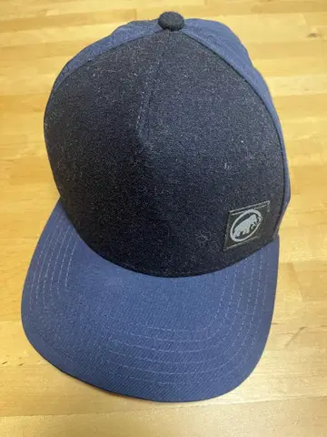 마무트 네이비 플랫 빌 캡 L/XL