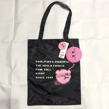 미사용 새상품 택 포함 별의 커비 GU 토트백 파우치 세트 블랙