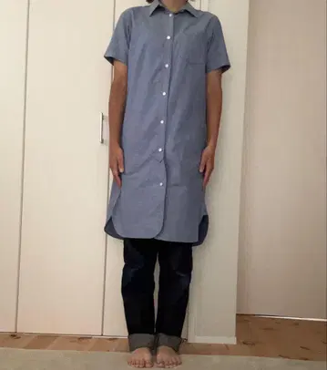 나이젤 카본 WOMAN 셔츠 원피스 네이비