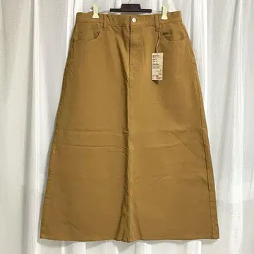 A 라인 스커트 MUJI 다크 머스타드 2XL