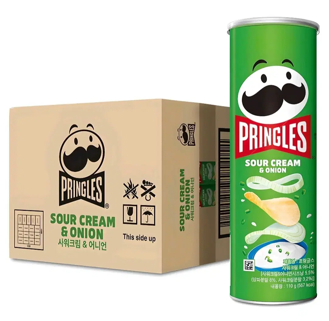 Pringles Onion Flavor 110GX12 Onion Snacks 14900 won