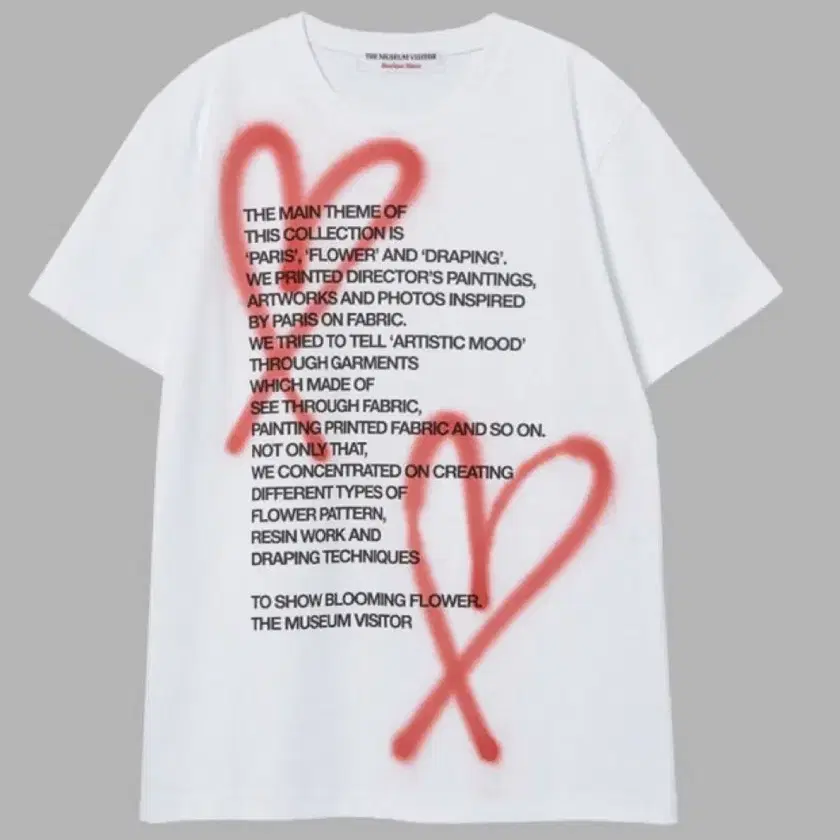 The Museum Visitor Heart 長袖White 22FW The Museum Visitor Heart 長袖White 22FW