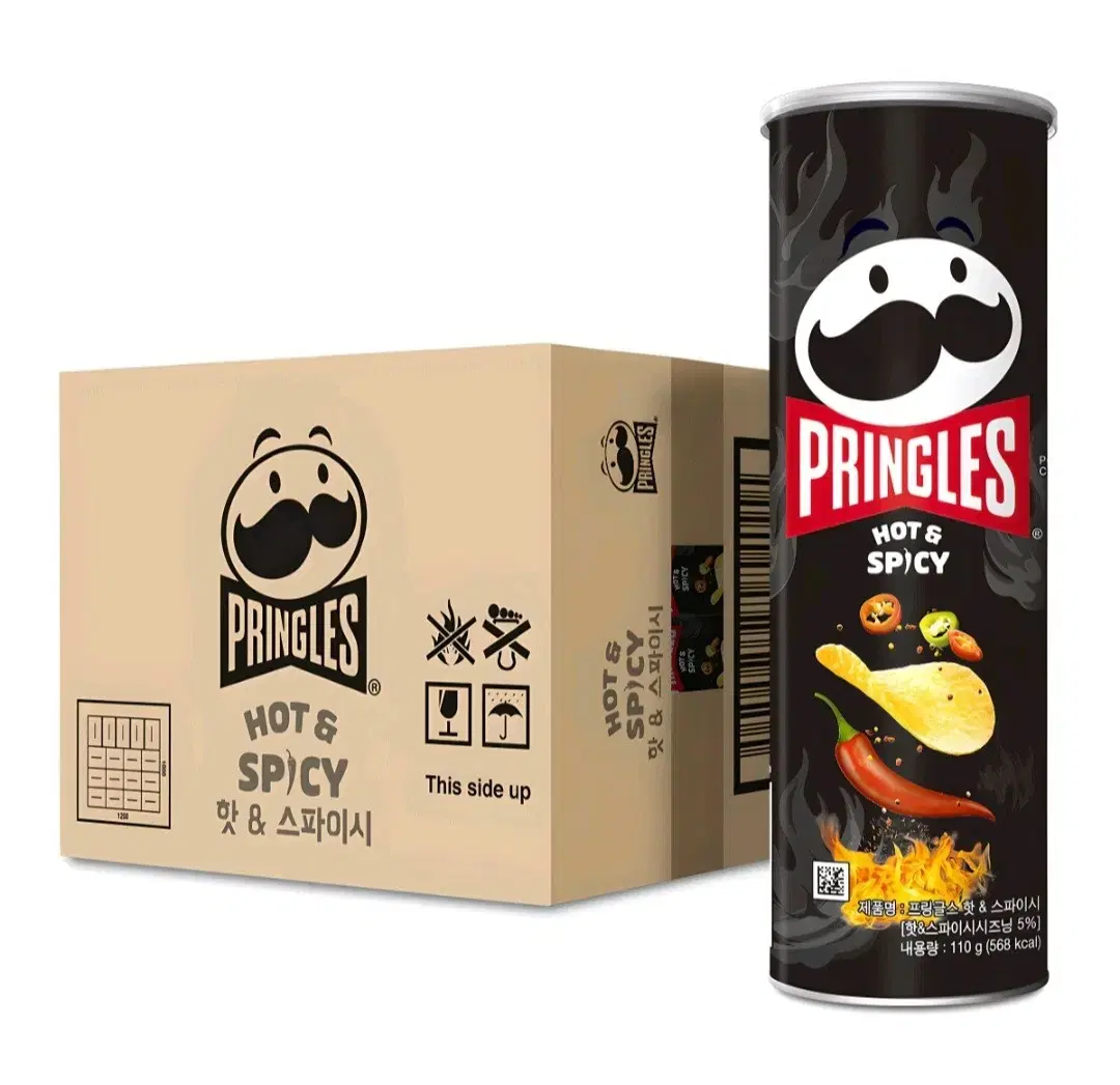 Pringles 110GX12 Spicy (Hot & Spicy) Snacks 14900 won