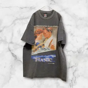 레어 타이타닉 반팔 티셔츠 그레이 XL