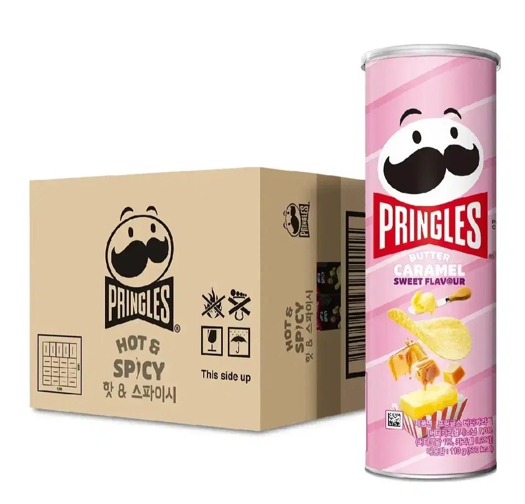 Pringles 110Gx12 Butter Caramel Flavored Snacks 14900 won