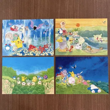 포켓몬 엽서 엽서 후쿠야마 케이코 4장 세트 1999
