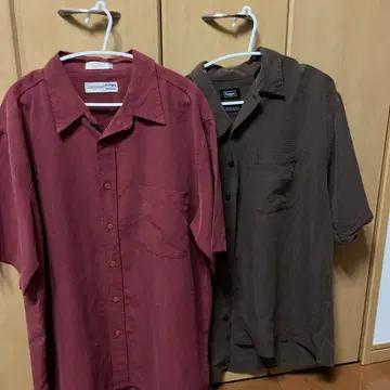 남성용 반팔 셔츠 2장 세트 구제 의류 CITY boy