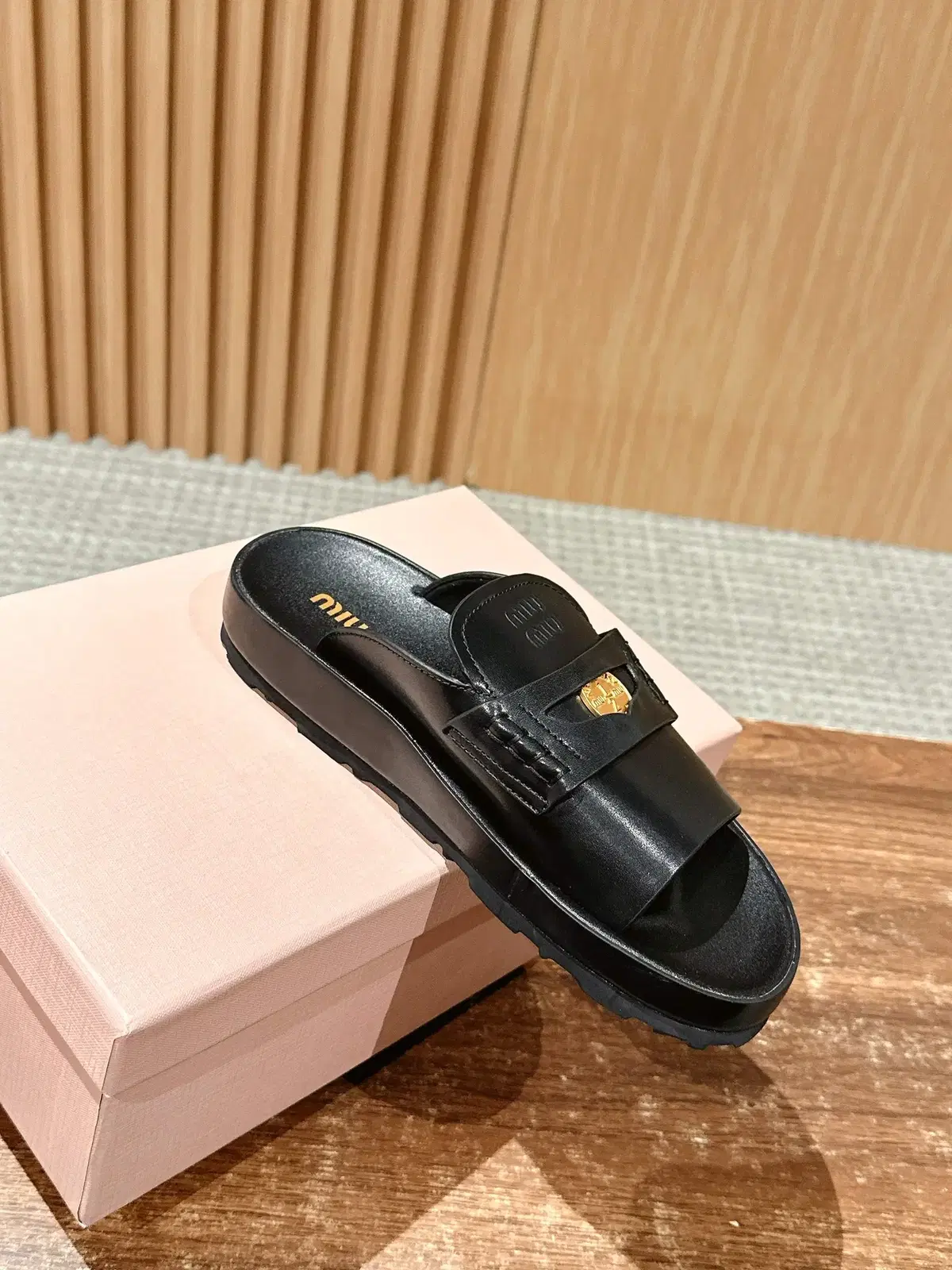 2025 New Model Miu Miu Coin Sandals