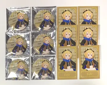 리제로 캔뱃지 & 브로마이드 펠트