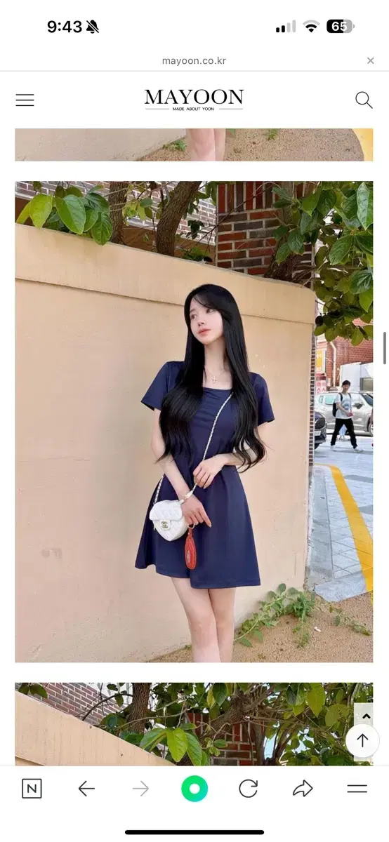 New mayyoon No Bra Onepiece Navy S