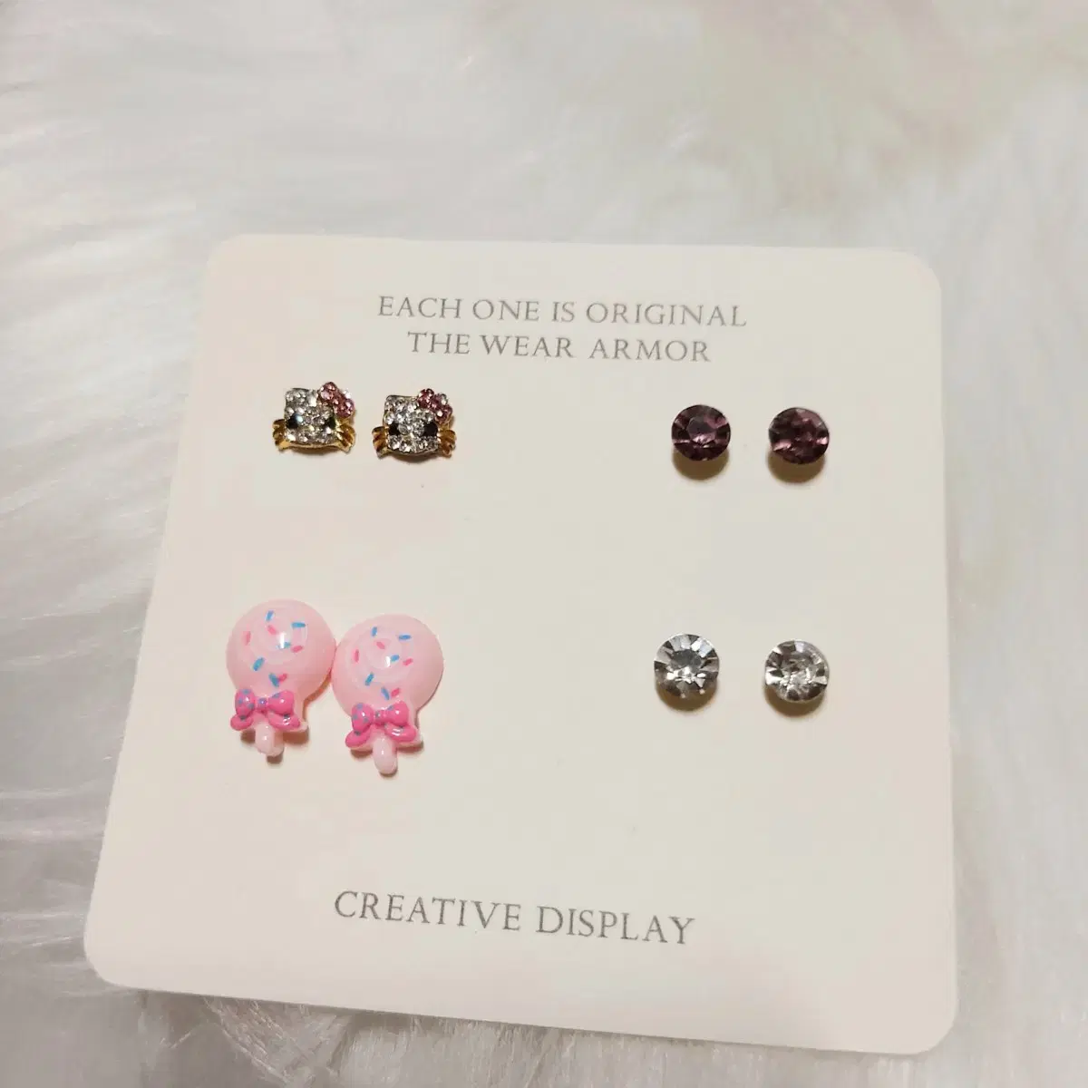New) Kitty Earrings - 4 Types