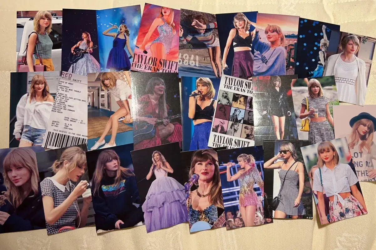 Taylor Swift photocard, a little over 100, all different photos