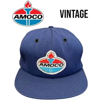 USA제 AMOCO 아모코 기업 석유 와펜 빈티지 캡 자수