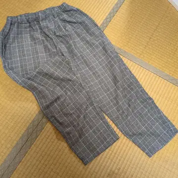 hagumu 체크 팬츠