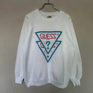 90's 빈티지 GUESS PARIS USA제 래글런 맨투맨