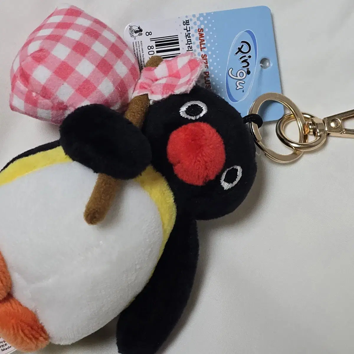 Pingu Furoshiki Bag Charm 10cm Doll