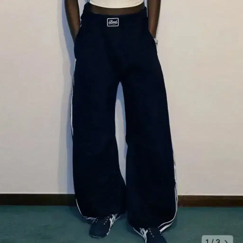 ◎BADBLOOD◎ Duncan 2way jogger pants black w-pts23-006 MUSINSA | BADBLOOD Classic Logo 2 Way Curved Jogger Trousers