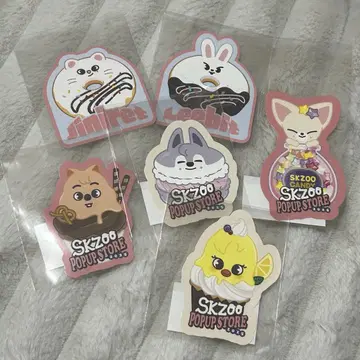 SKZOO POPUP STORE 스티커 6종 세트