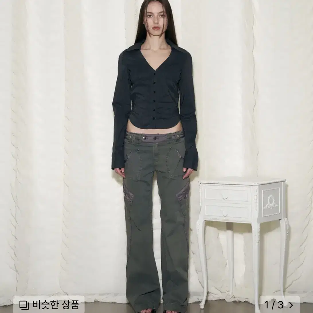 PLEASENOFOLLOW ■ Camilla Side Pocket Pants PLEASENOFALLOW Camilla Side Pocket Pants Khaki #플리즈노