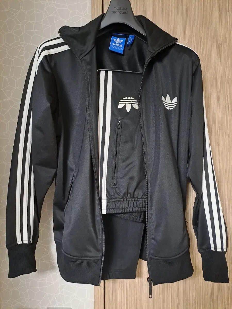 Adidas Firebird Track Top+Pants Training Set Black