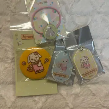 실바니안 패밀리 전 40주년 FIT 자수 캔뱃지 플로라 토끼 시엘