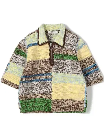 SEA NEW YORK PAIGE MARLED CROCHET 폴로 니트