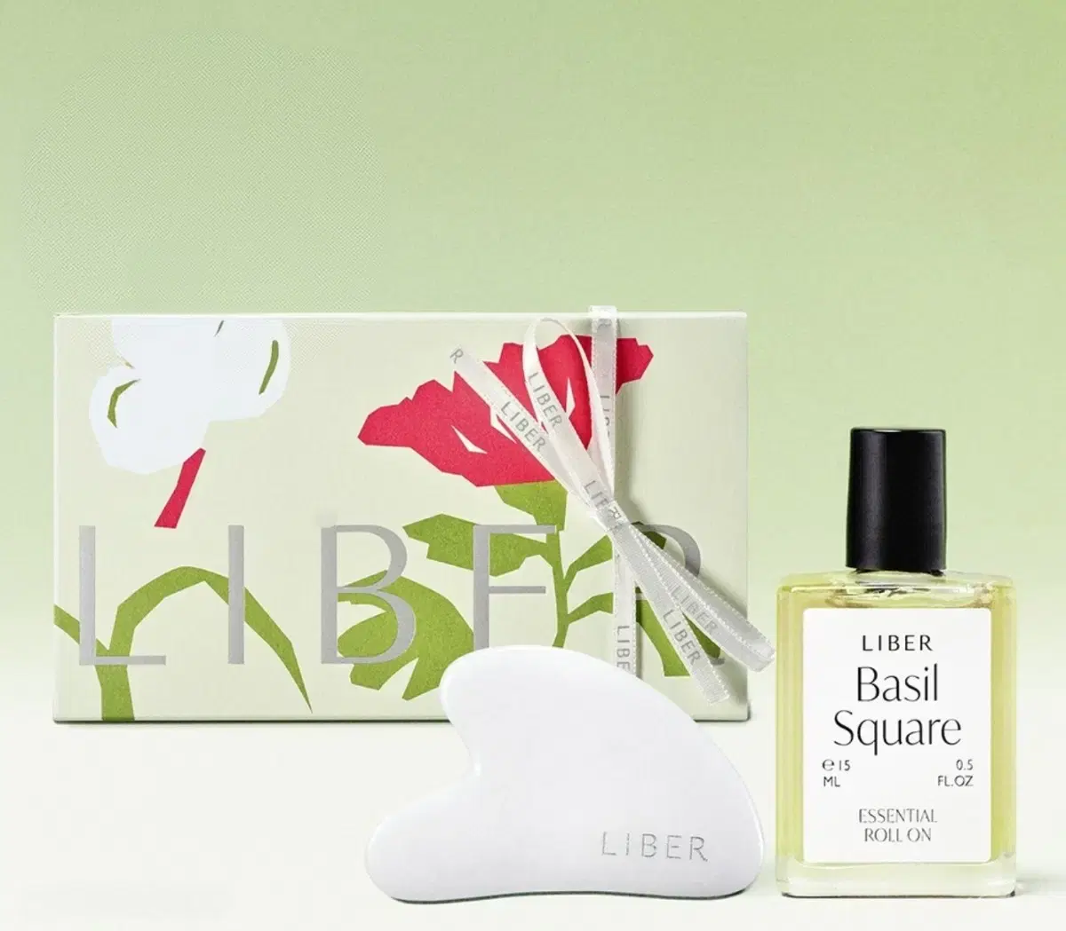 Libre Vegan Essential Aroma Oil Roll-on & Gua Sha Set