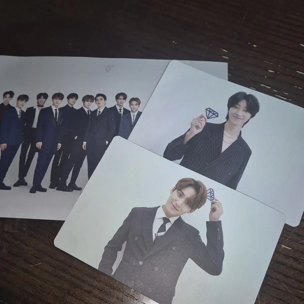 세븐틴 아이디얼컷 캐럿존 민규 디에잇 빨체통 일괄 포카 럭드 특전