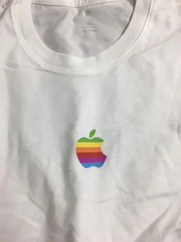 레어 애플 애플 기업 티셔츠 직원 배부 XS
