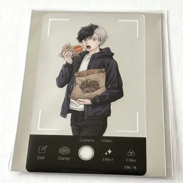 01 벚꽃 하야 WIND BREAKER Cafe 카메라풍 클리어 카드