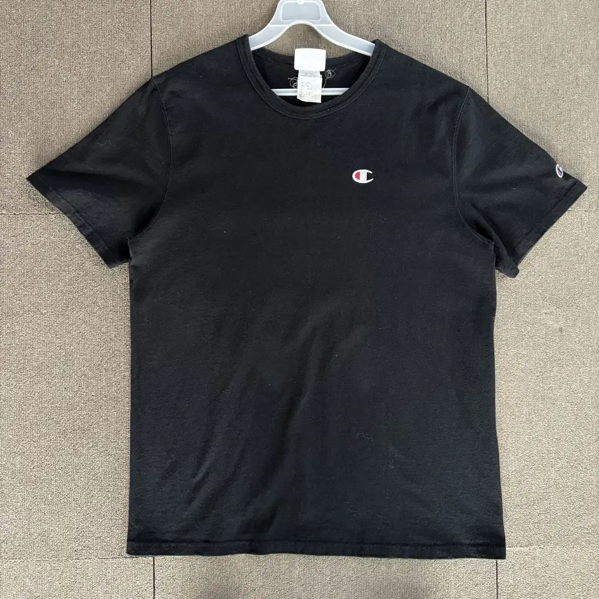 만원샵 챔피온 로고 반팔티 블랙 L(재팬 XL)
