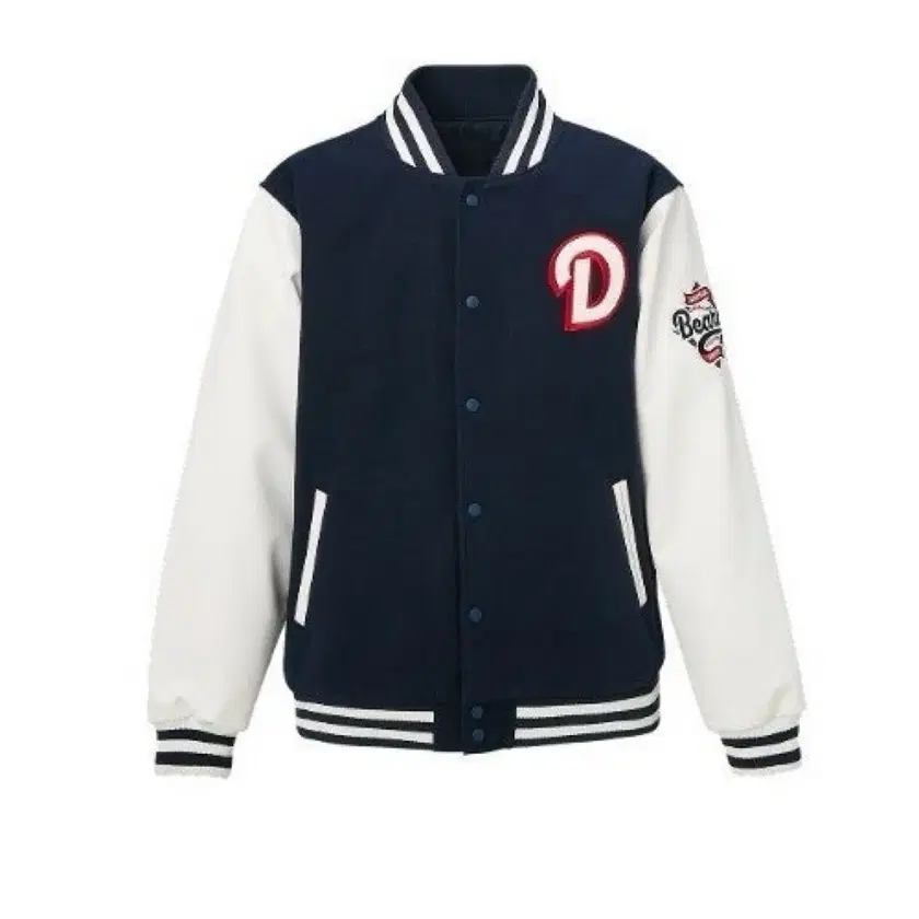 Doosan Bears　スタジャン　ネイビー　斗山ベアーズ　ワッペン Doosan Bears Varsity Jacket 100(L) on Bunjang Global Site.