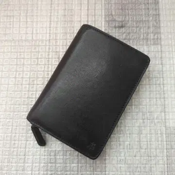 Allegro 소가죽 접이식 지갑 네이비