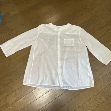 Veritecoeur 베리떼꾸르 코튼 린넨 플리츠 칼라 셔츠