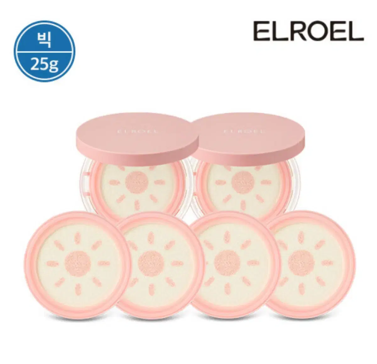 Latest Lloel Pink Tone-Up Big Sun Cushion Main Item 2 + Refill 4 Free Shipping
