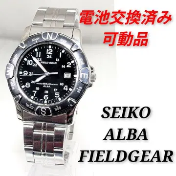 세이코 알바 필드기어 남성용 배터리 교체 완료 이동식 제품 U-90