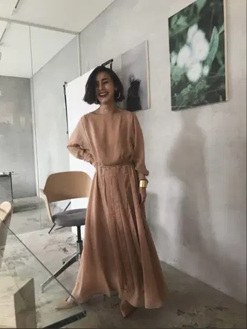 아메리빈티지 커튼 레이디 드레스 CURTAIN LADY DRESS