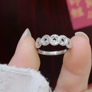 금전운 실버 925 오대제 반지 프리 사이즈