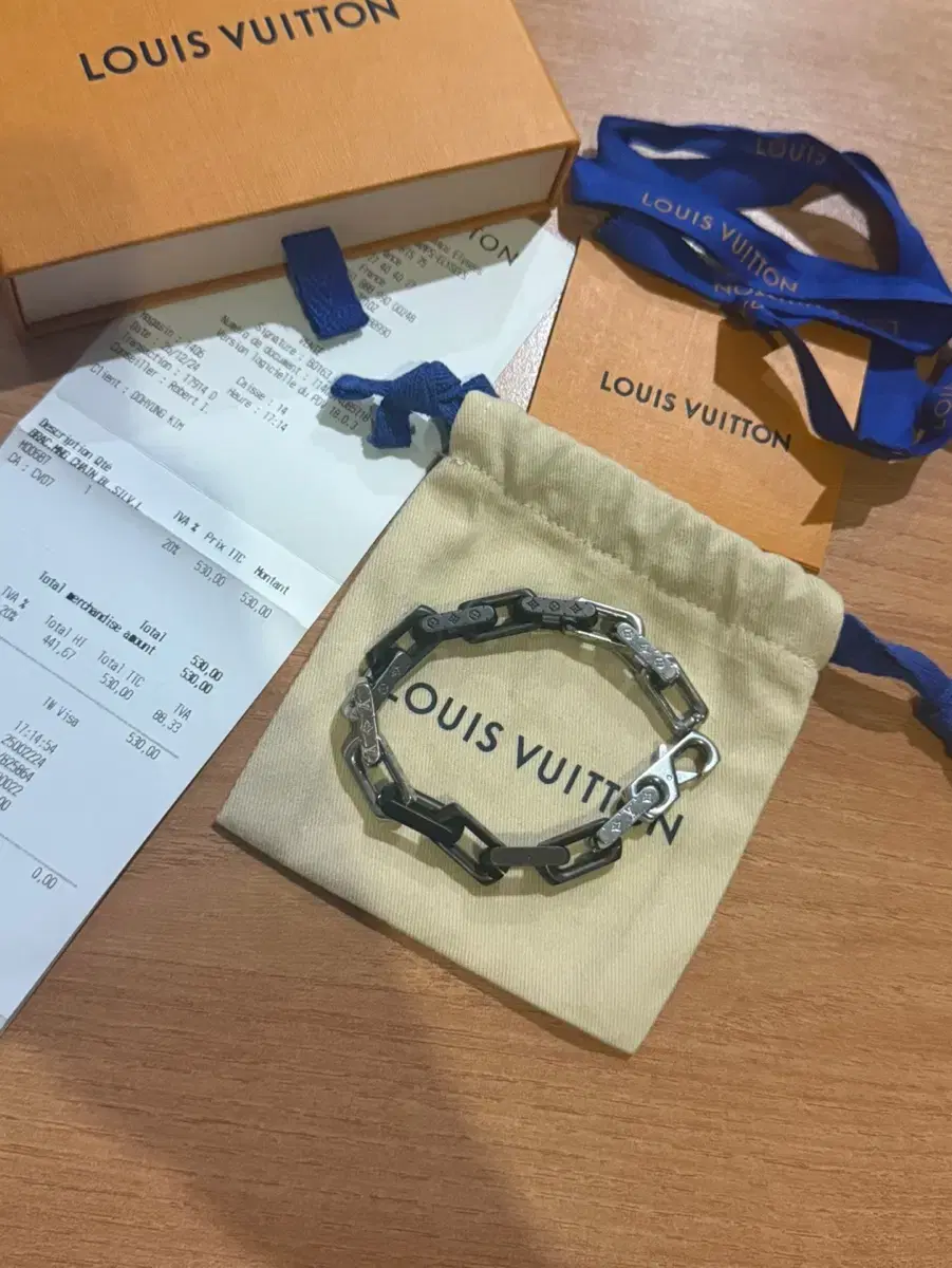 (L) Louis Vuitton Monogram Chain Bracelet