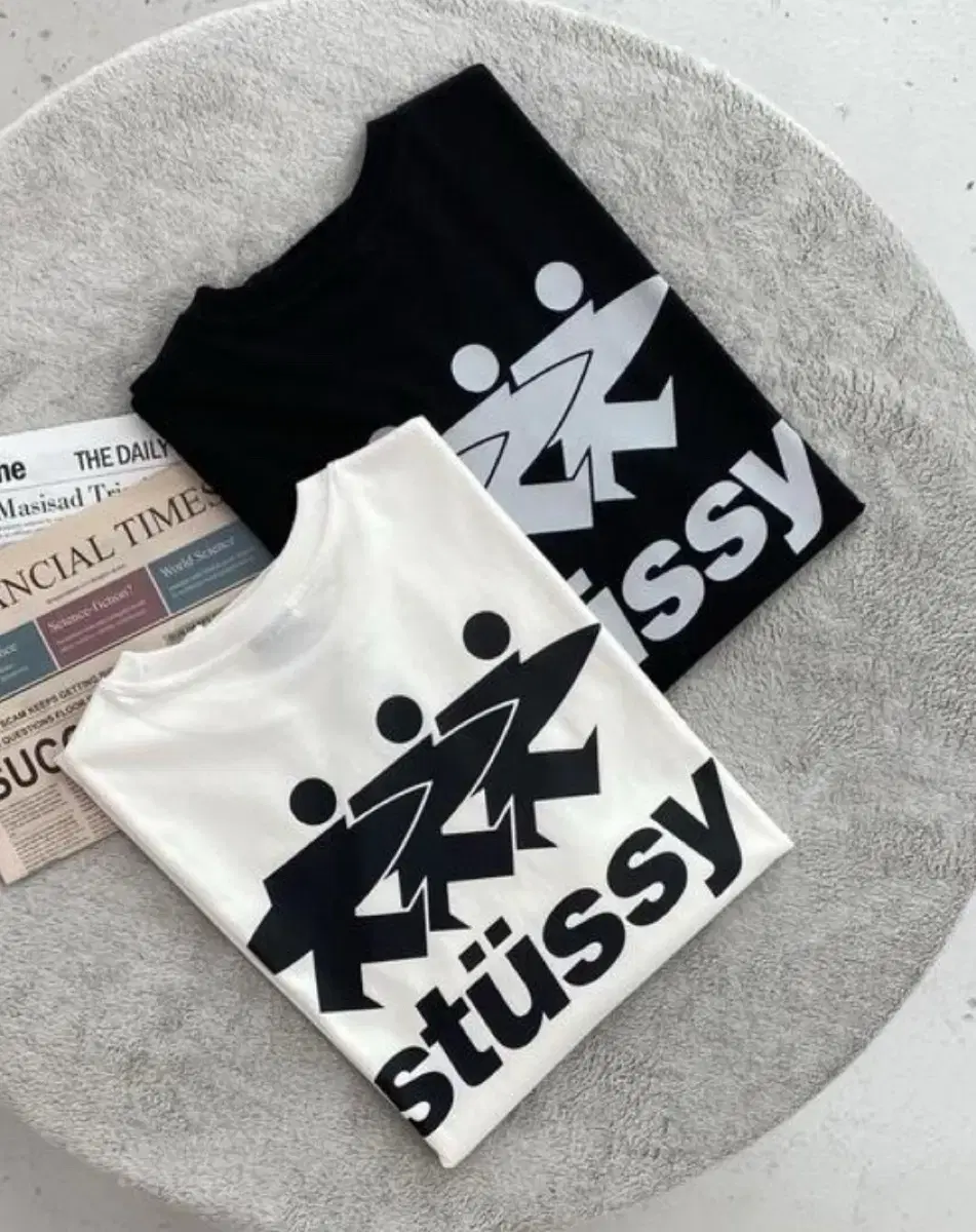정품)새상품 스투시 STUSSY 서핑로고 반팔티 남녀공용