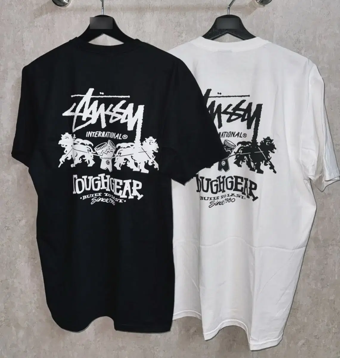 정품)새상품 스투시 STUSSY 사자로고 반팔티셔츠 남녀공용