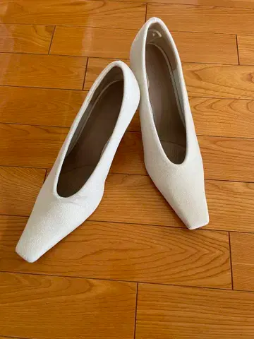 아누아스 펌프스 anuans 화이트 스틸레토 힐