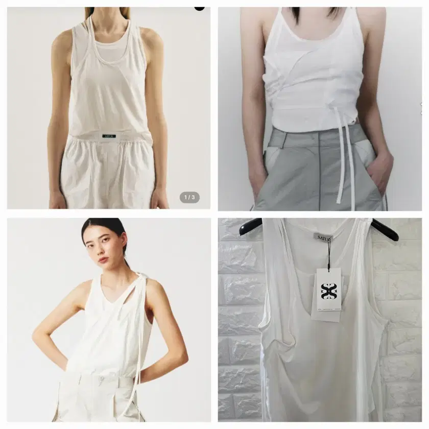 【SATUR】送料関税込 All Day Crew Neck Layered Sleeveless Top SATUR】 ALL DAY CREW NECK LAYERED SLEEVELESS TOP : CLASSIC BLACK